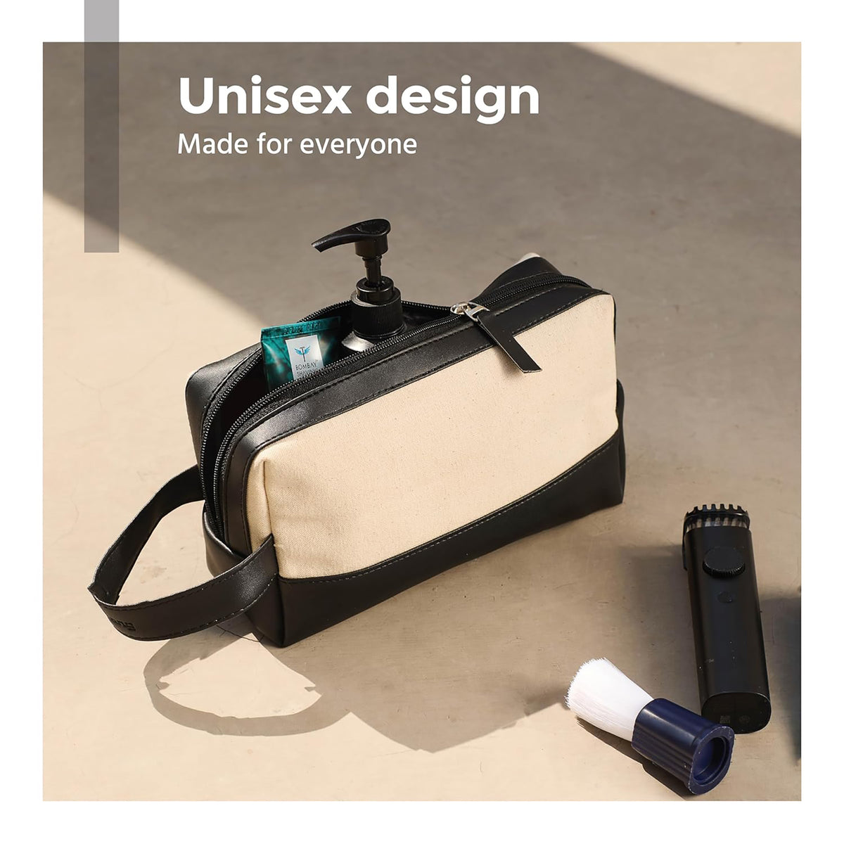 Premium Canvas Travel & Utility Pouch – Durable Canvas Toiletry & Grooming Kit